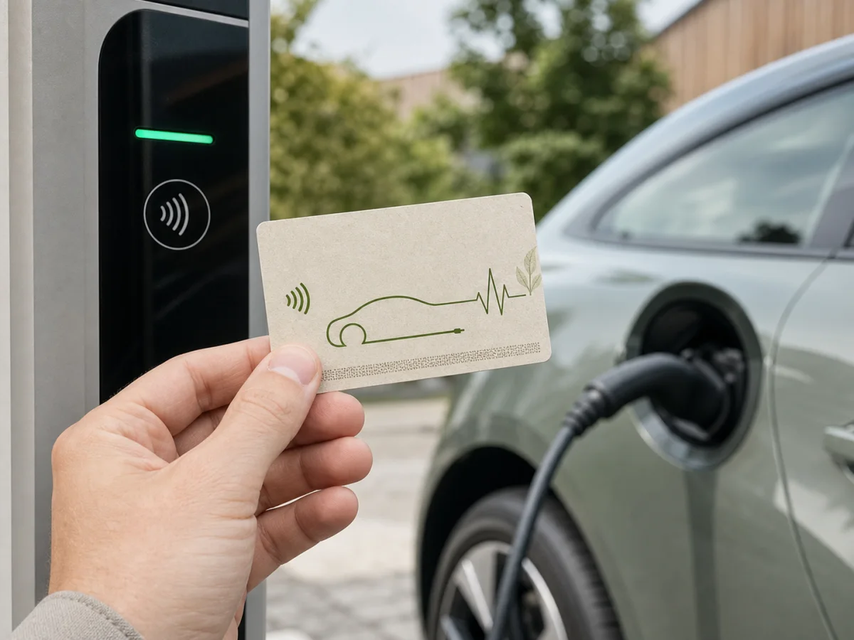 Biodegradable EV Charging Cards
