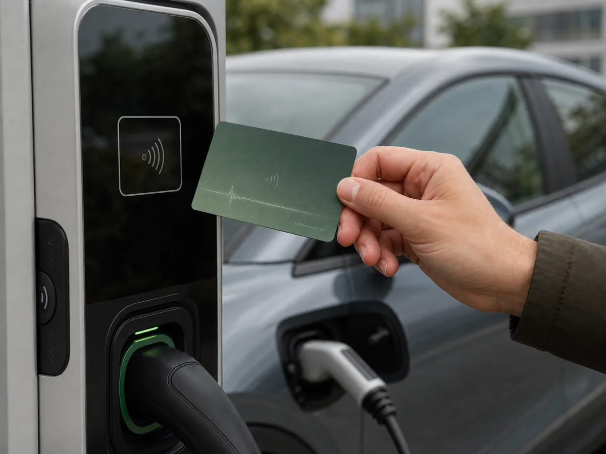 Recycled PVC EV Charging Cards